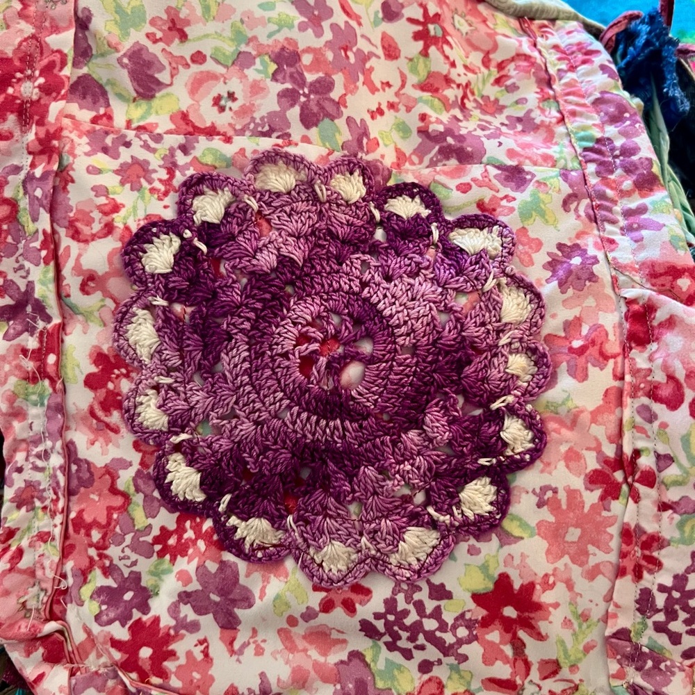 Bohemian Patchwork Hobo Bag tons of fringe adorned with lots of embellishment’s - Picture 5 of 8